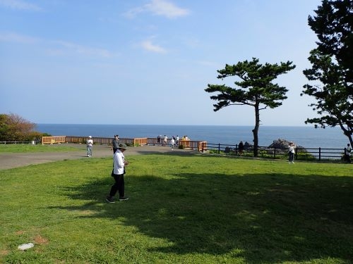 夏の潮岬の様子