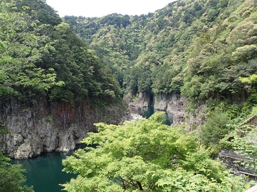 ５月中旬の瀞峡の風景