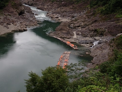 北山川の筏乗り場
