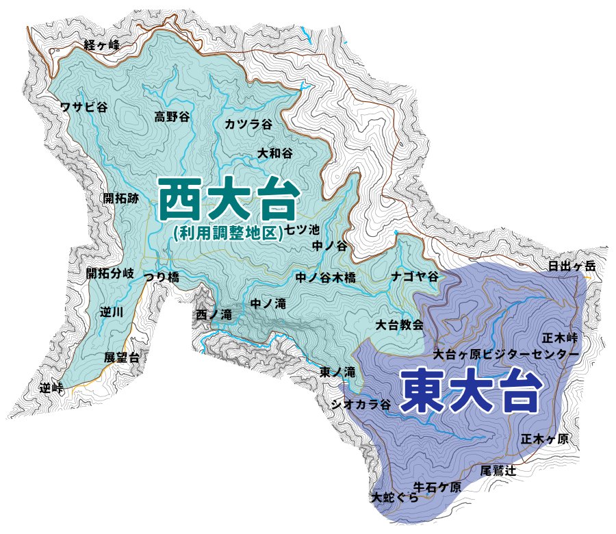 大台ヶ原全体図