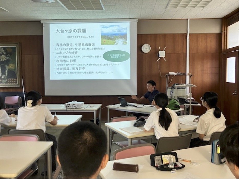 生野高校での出前授業の様子